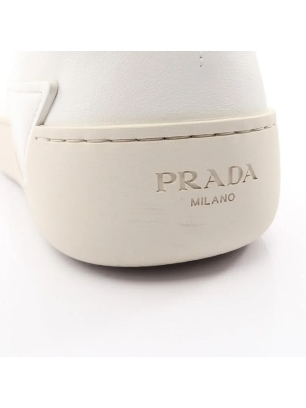 Prada Sneakers Triangle Logo Leather